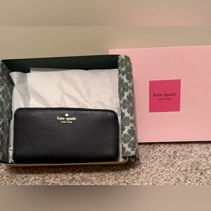 NWT Kate Spade Brynn Large Continental Black Wallet